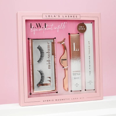 Lola's Lashes  L.W.I Into U Russian Hybrid Magnetic Lash & Liner Set MID VOLUME Lola's Lashes  L.W.I Into U Russian Hybrid Magnetic Lash & Liner Set MID VOLUME